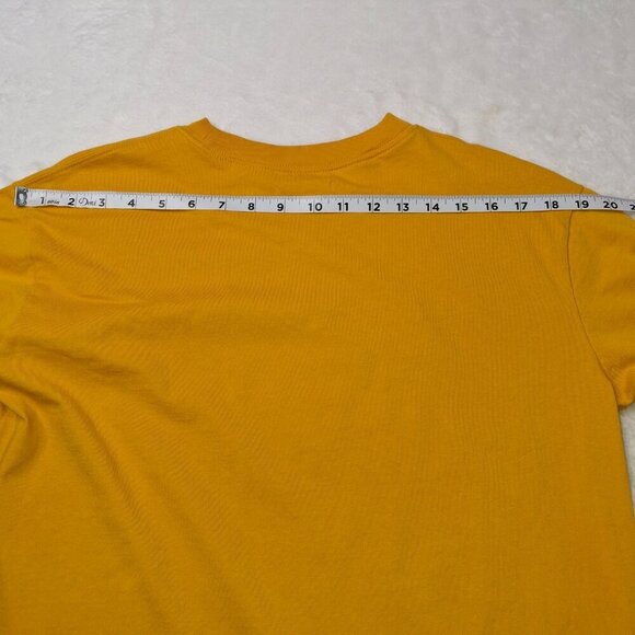 Madewell T-Shirt Dress Sz M Crew Neck Cotton Minimalist Neutral Basics Mustard - Picture 13 of 13